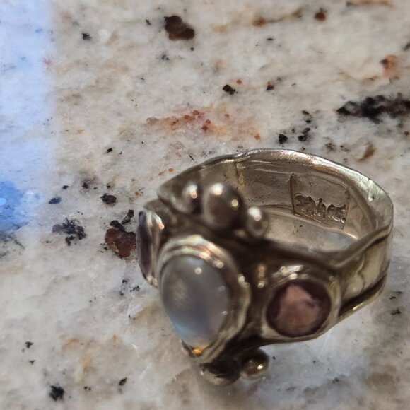 Millie Savage Moonstone Ring - Picture 3 of 6